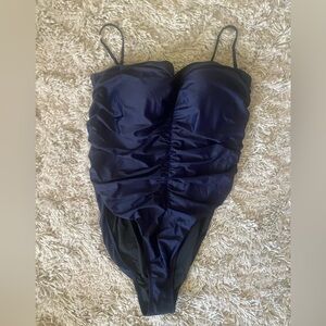 J. Crew NWT Ruched sweetheart 50 UPF Protection Bathing Suit Women’s Size 24
